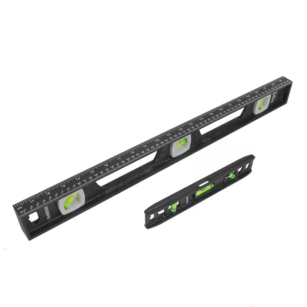 Poly 24 In. I-Beam Level and 9 In. Torpedo Level (2-Pack)