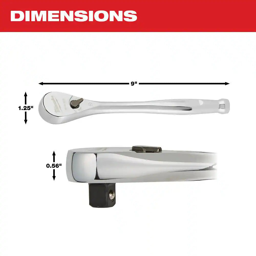 3/8 In. Drive Ratchet with 3/8 In. Drive Extension Set (5-Piece)